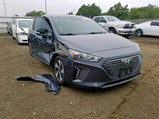 KMHC75LC0HU049727 - 2017 HYUNDAI IONIQ SEL GRAY photo 1