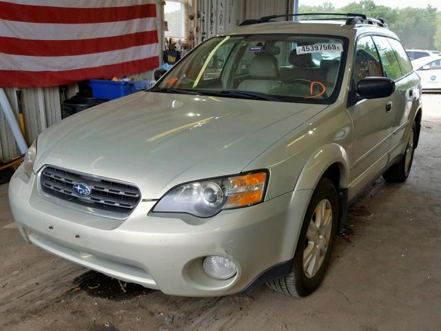 4S4BP61C657355653 - 2005 SUBARU LEGACY OUT GOLD photo 2