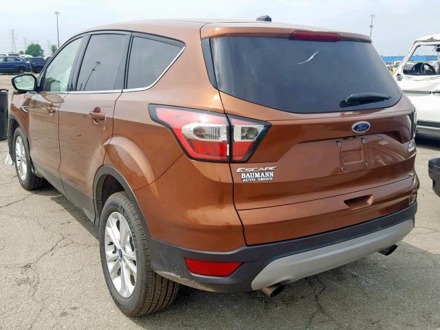 1FMCU0GD4HUD07276 - 2017 FORD ESCAPE SE BROWN photo 3