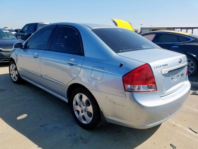 KNAFE121585540852 - 2008 KIA SPECTRA EX BLUE photo 3