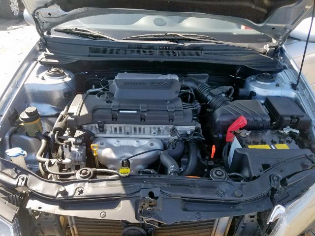 KNAFE121585540852 - 2008 KIA SPECTRA EX BLUE photo 7