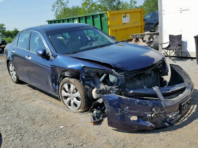 1HGCP36868A087630 - 2008 HONDA ACCORD EXL BLUE photo 1