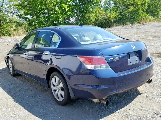 1HGCP36868A087630 - 2008 HONDA ACCORD EXL BLUE photo 3