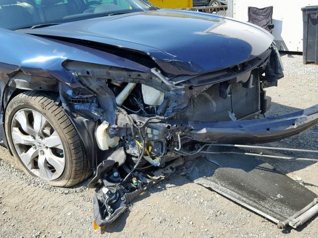 1HGCP36868A087630 - 2008 HONDA ACCORD EXL BLUE photo 9