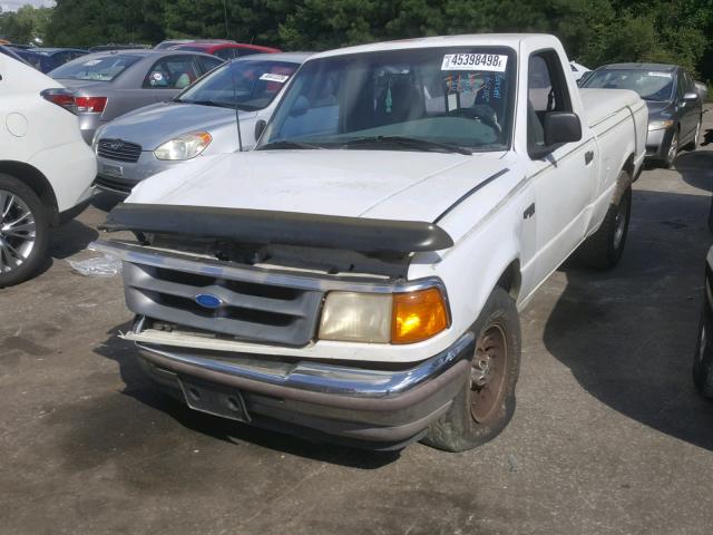 1FTCR10AXSUB31871 - 1995 FORD RANGER WHITE photo 2