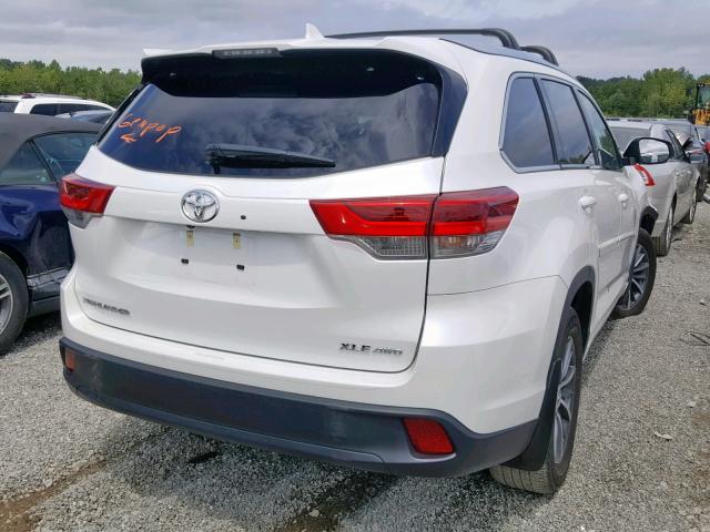 5TDJZRFH6JS542505 - 2018 TOYOTA HIGHLANDER WHITE photo 4