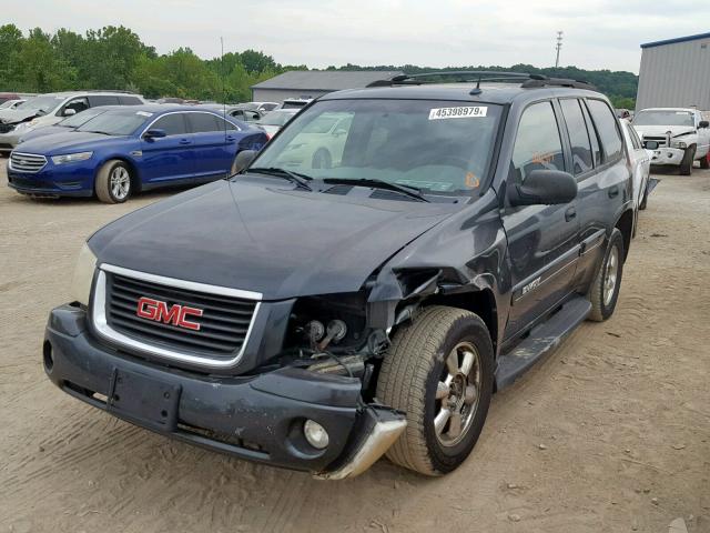 1GKDT13S542245760 - 2004 GMC ENVOY CHARCOAL photo 2