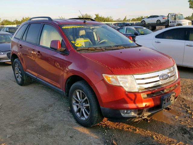 2FMDK48C48BB26384 - 2008 FORD EDGE SEL MAROON photo 1