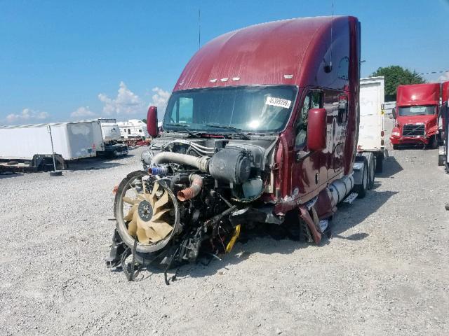 1XKFDP9X7EJ392777 - 2014 KENWORTH CONSTRUCTI MAROON photo 2