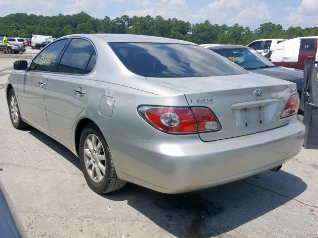 JTHBF30G136015421 - 2003 LEXUS ES 300 SILVER photo 3