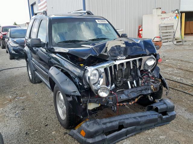 1J4GL38K15W694256 - 2005 JEEP LIBERTY RE BLACK photo 1