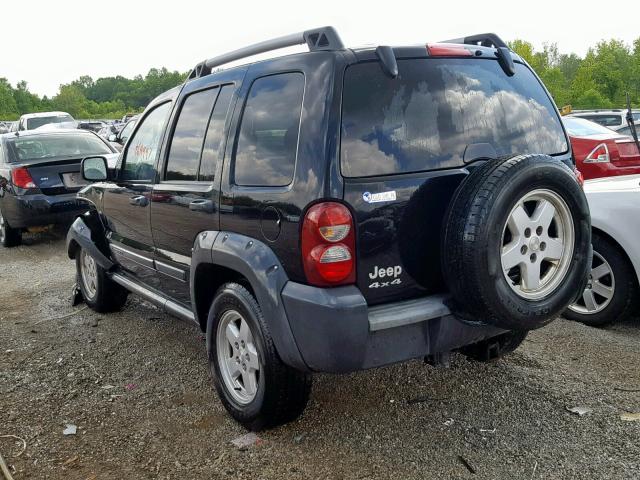 1J4GL38K15W694256 - 2005 JEEP LIBERTY RE BLACK photo 3