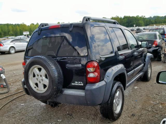 1J4GL38K15W694256 - 2005 JEEP LIBERTY RE BLACK photo 4