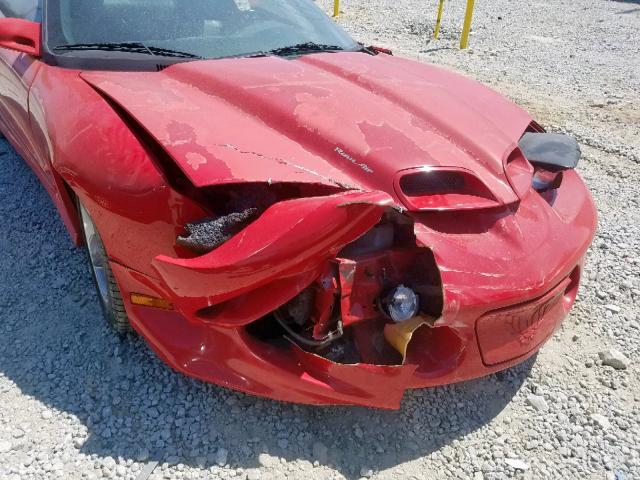 2G2FV22G322122181 - 2002 PONTIAC FIREBIRD F RED photo 9