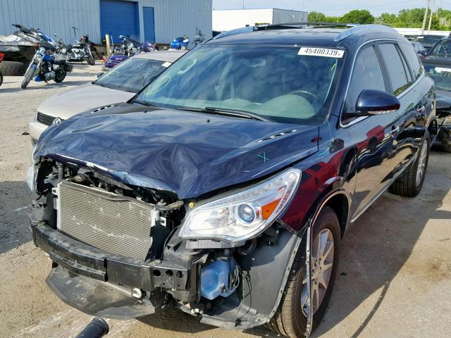 5GAKRAKD9HJ166772 - 2017 BUICK ENCLAVE BLUE photo 2