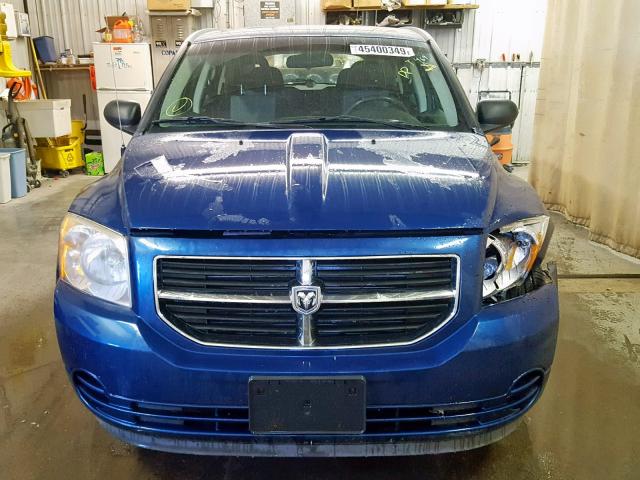 1B3HB48A69D224141 - 2009 DODGE CALIBER SX BLUE photo 10