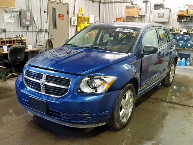 1B3HB48A69D224141 - 2009 DODGE CALIBER SX BLUE photo 2