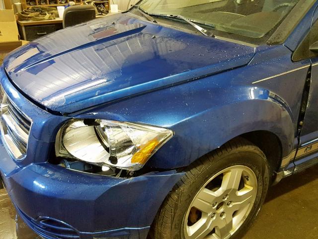 1B3HB48A69D224141 - 2009 DODGE CALIBER SX BLUE photo 9