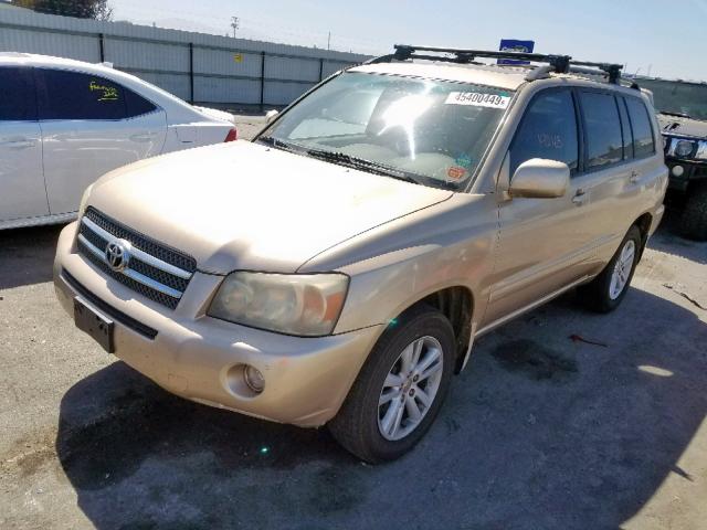 JTEDW21A560001040 - 2006 TOYOTA HIGHLANDER GOLD photo 2