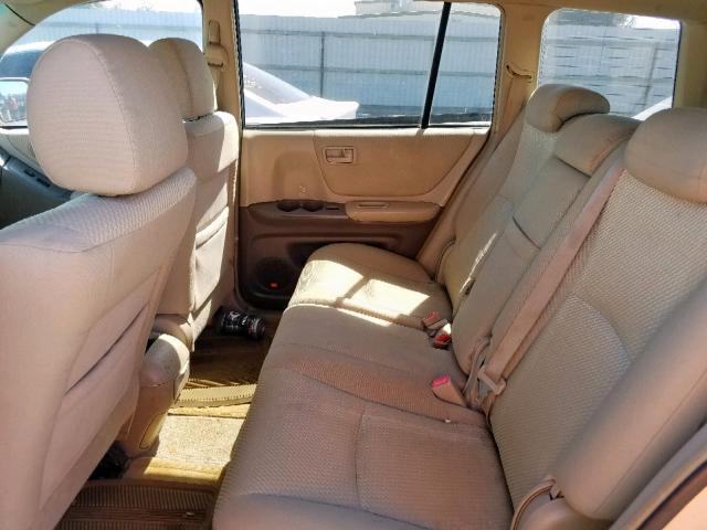 JTEDW21A560001040 - 2006 TOYOTA HIGHLANDER GOLD photo 6