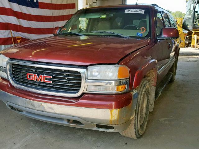 1GKFK16Z92J244313 - 2002 GMC YUKON XL K MAROON photo 2