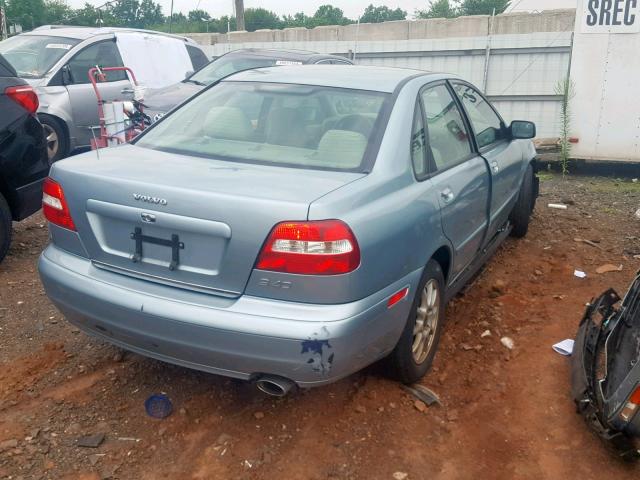 YV1VS27533F005590 - 2003 VOLVO S40 1.9T BLUE photo 4