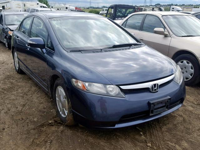 JHMFA36267S017867 - 2007 HONDA CIVIC HYBR BLUE photo 1