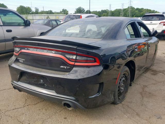 2C3CDXL9XGH280606 - 2016 DODGE CHARGER SR BLACK photo 4