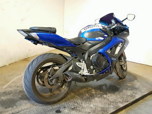 JS1GR7KA872108877 - 2007 SUZUKI GSX-R750 BLUE photo 4