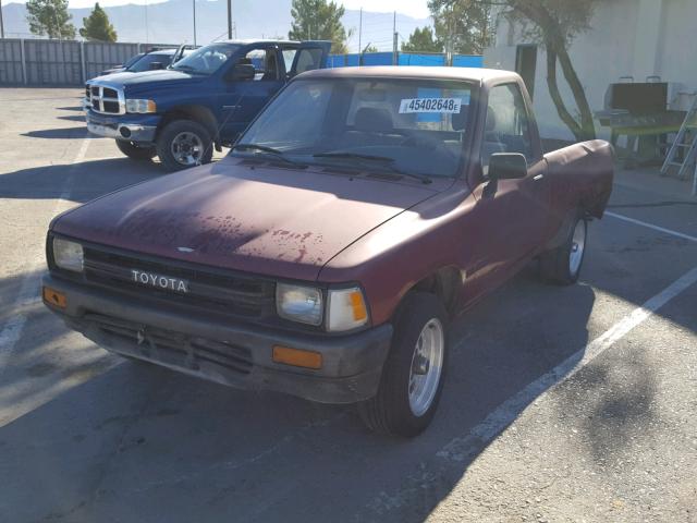 JT4RN81R2K0015316 - 1989 TOYOTA PICKUP 1/2 MAROON photo 2