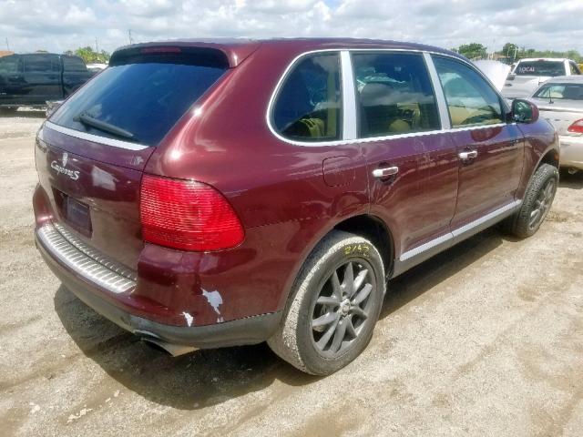 WP1AB29PX4LA71980 - 2004 PORSCHE CAYENNE S BURGUNDY photo 4