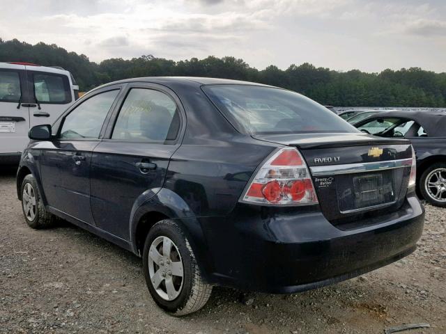 KL1TD5DE3AB047315 - 2010 CHEVROLET AVEO LS BLACK photo 3