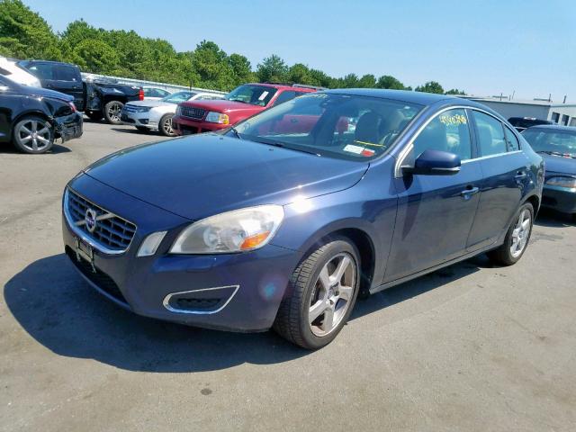 YV1612FH2D2178545 - 2013 VOLVO S60 T5 BLUE photo 2