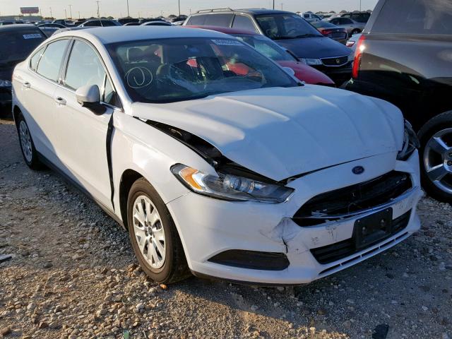 1FA6P0G70E5366808 - 2014 FORD FUSION S WHITE photo 1