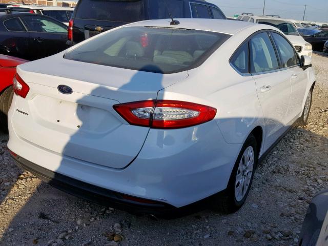 1FA6P0G70E5366808 - 2014 FORD FUSION S WHITE photo 4