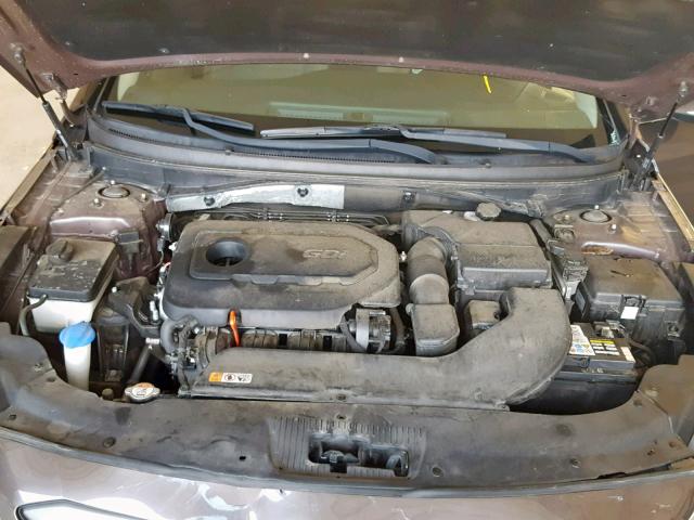 5NPE34AF2FH128923 - 2015 HYUNDAI SONATA SPO BROWN photo 7