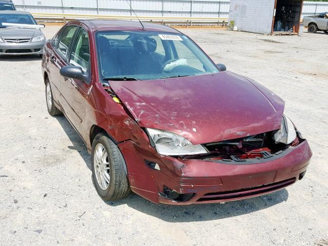 1FAFP34N46W111658 - 2006 FORD FOCUS ZX4 MAROON photo 1