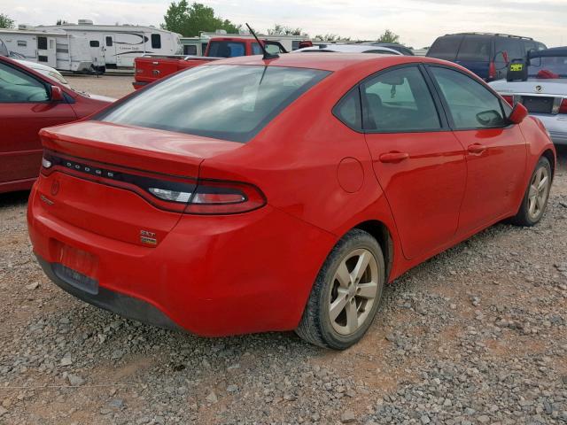 1C3CDFBA2GD652586 - 2016 DODGE DART SXT RED photo 4