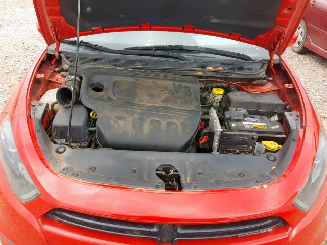 1C3CDFBA2GD652586 - 2016 DODGE DART SXT RED photo 7