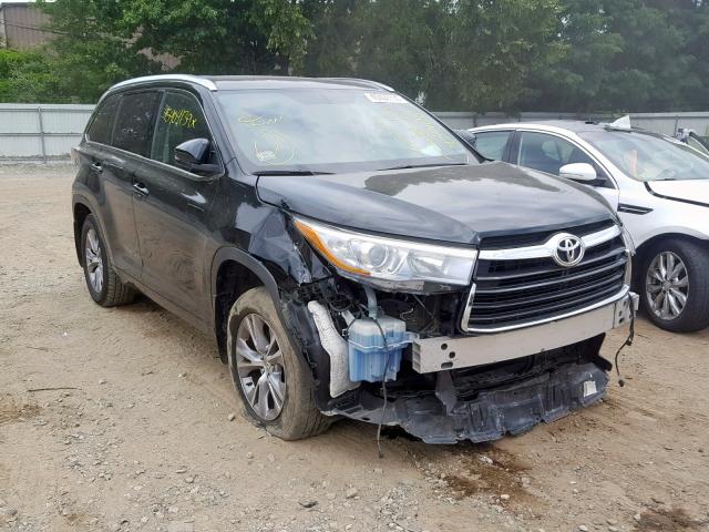 5TDJKRFH1FS213559 - 2015 TOYOTA HIGHLANDER BLACK photo 1