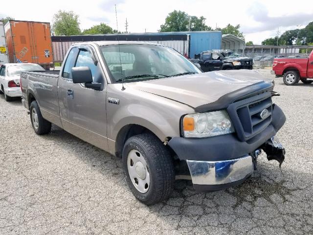 1FTRF12205NB27772 - 2005 FORD F150 TAN photo 1