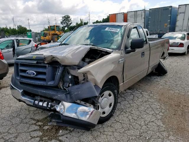 1FTRF12205NB27772 - 2005 FORD F150 TAN photo 2