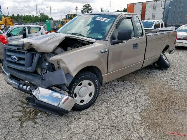 1FTRF12205NB27772 - 2005 FORD F150 TAN photo 9