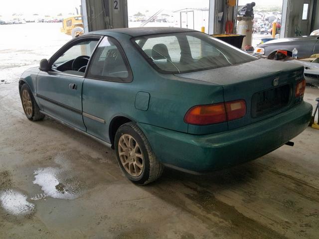 1HGEJ2126SL031867 - 1995 HONDA CIVIC DX GREEN photo 3