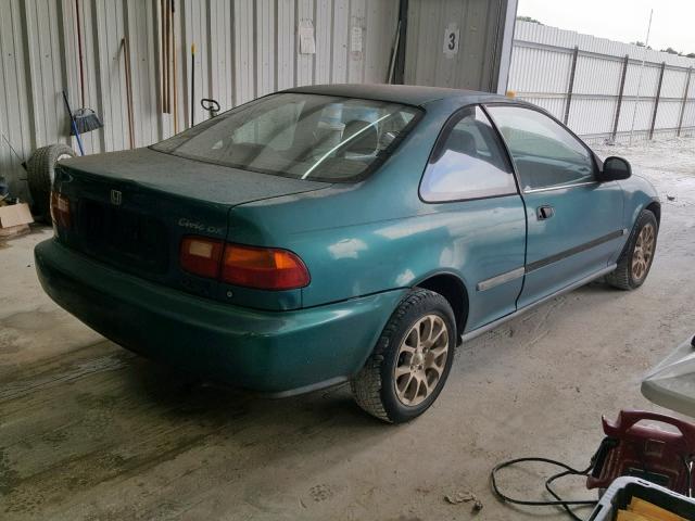 1HGEJ2126SL031867 - 1995 HONDA CIVIC DX GREEN photo 4