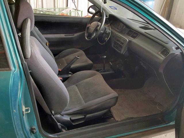 1HGEJ2126SL031867 - 1995 HONDA CIVIC DX GREEN photo 5