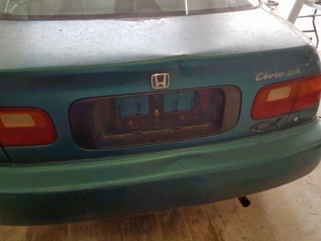 1HGEJ2126SL031867 - 1995 HONDA CIVIC DX GREEN photo 9