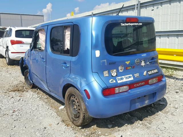 JN8AZ2KR0DT300051 - 2013 NISSAN CUBE S BLUE photo 3