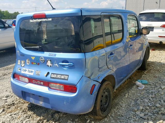 JN8AZ2KR0DT300051 - 2013 NISSAN CUBE S BLUE photo 4