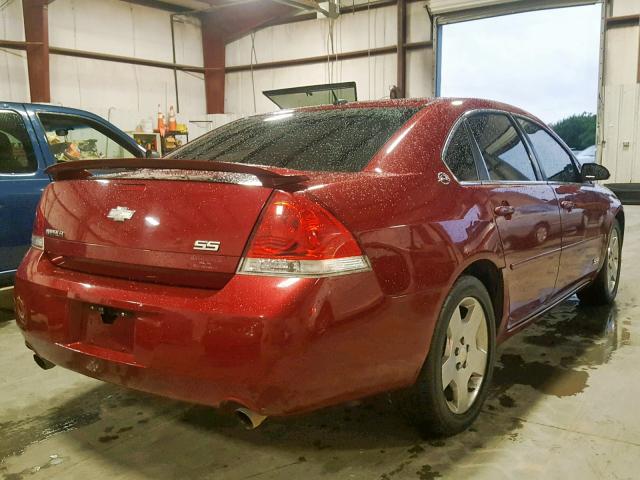 2G1WD58C179409854 - 2007 CHEVROLET IMPALA SUP 栗色 照片 4